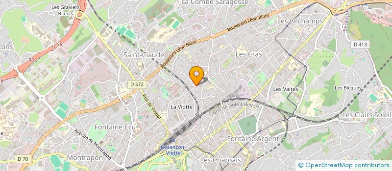 localisation de l'entreprise LB FASTLINK  BESANCON