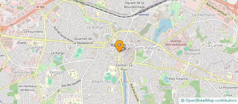 localisation de l'entreprise LB FOOD à VANNES