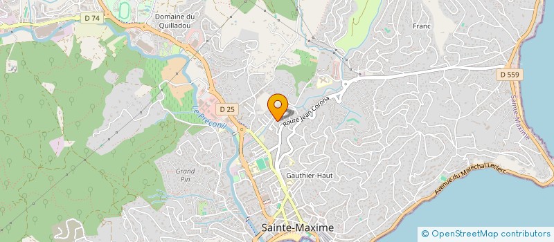 localisation de l'entreprise LB FORMATION ESTHETIC DEBELLIS WENGER à SAINTE-MAXIME