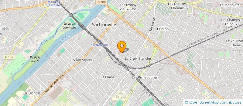localisation de l'entreprise LB FROID  SARTROUVILLE
