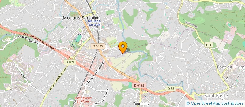 localisation de l'entreprise LB GOELANDS  MOUANS-SARTOUX