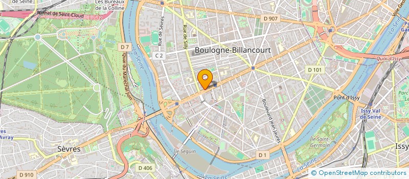 localisation de l'entreprise LB GROUP à BOULOGNE-BILLANCOURT