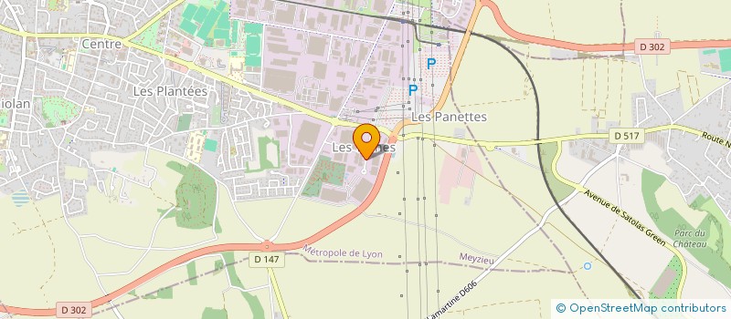 localisation de l'entreprise LB GROUP  MEYZIEU