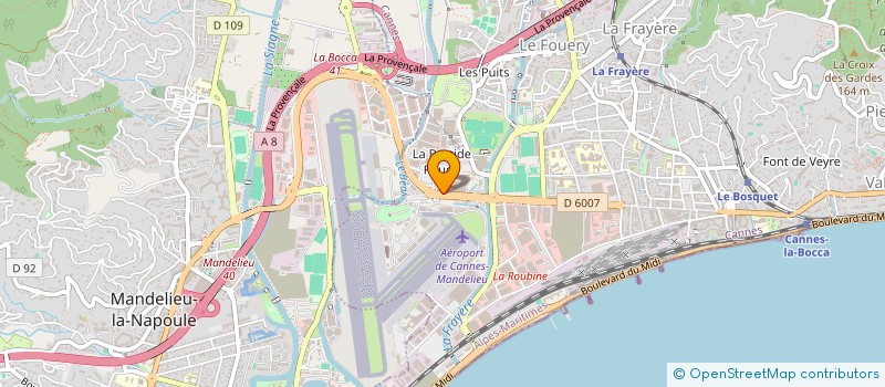 localisation de l'entreprise LB GROUP MEDIAS à CANNES