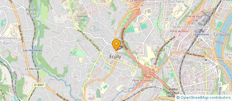 localisation de l'entreprise LB GROUPE  ECULLY