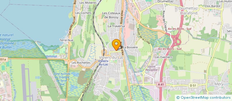 localisation de l'entreprise LB HABITAT  VIVIERS-DU-LAC