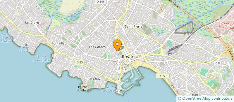 localisation de l'entreprise LB HOLDING  ROYAN