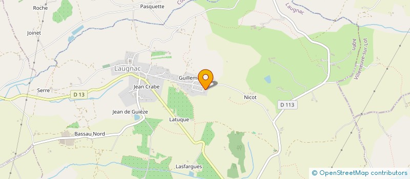 localisation de l'entreprise LB HOLDING  LAUGNAC