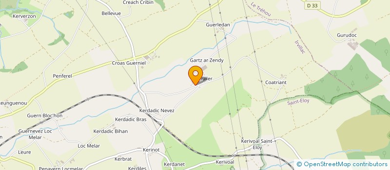 localisation de l'entreprise LB IMMO  IRVILLAC