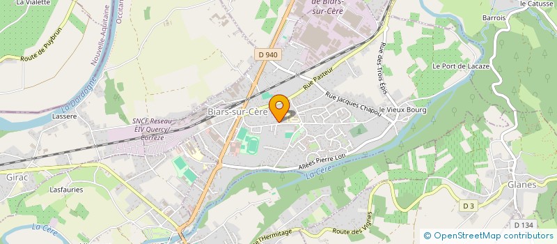 localisation de l'entreprise LB IMMO  BIARS-SUR-CERE