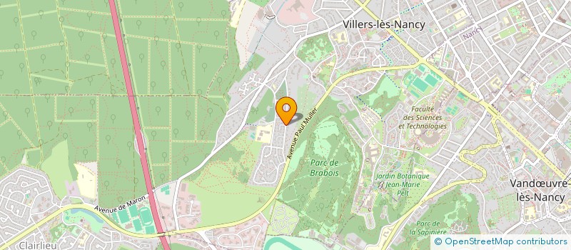 localisation de l'entreprise LB IMMO SENN  VILLERS-LES-NANCY