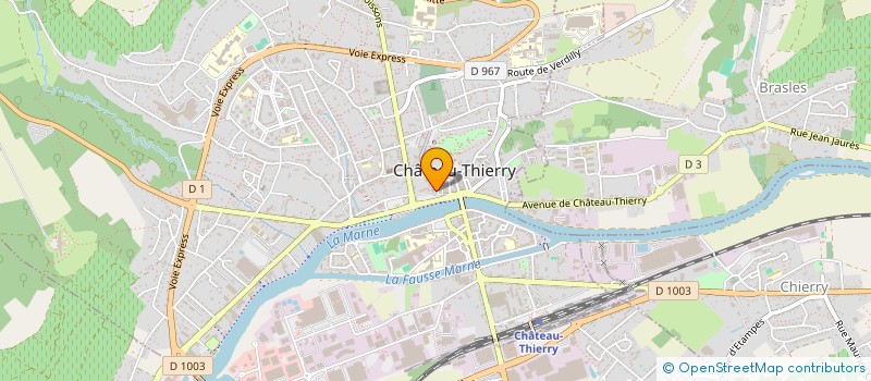 localisation de l'entreprise LB IMMOBILIER à CHATEAU-THIERRY