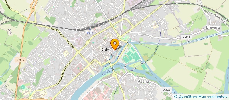 localisation de l'entreprise LB IMMOBILIER à DOLE