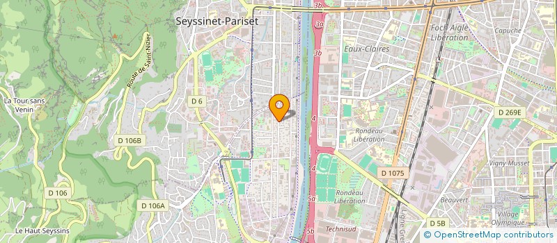 localisation de l'entreprise LB IMMOBILIER à SEYSSINS