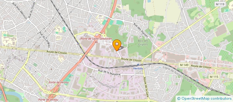 localisation de l'entreprise LB IMMOBILIER à SAINT-SEBASTIEN-SUR-LOIRE