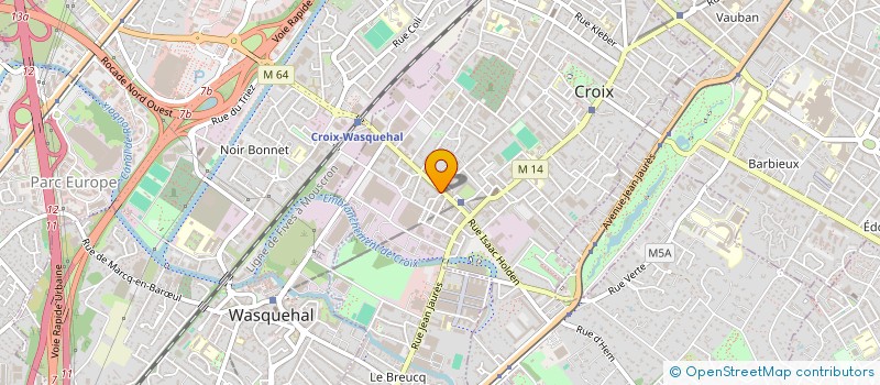 localisation de l'entreprise LB IMMOBILIER à CROIX
