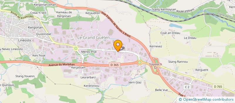 localisation de l'entreprise LB INOX  QUIMPER