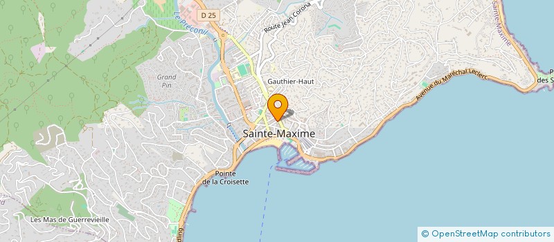 localisation de l'entreprise LB INSTITUT à SAINTE-MAXIME