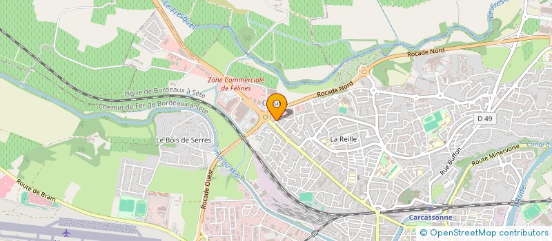 localisation de l'entreprise LB INVEST  CARCASSONNE