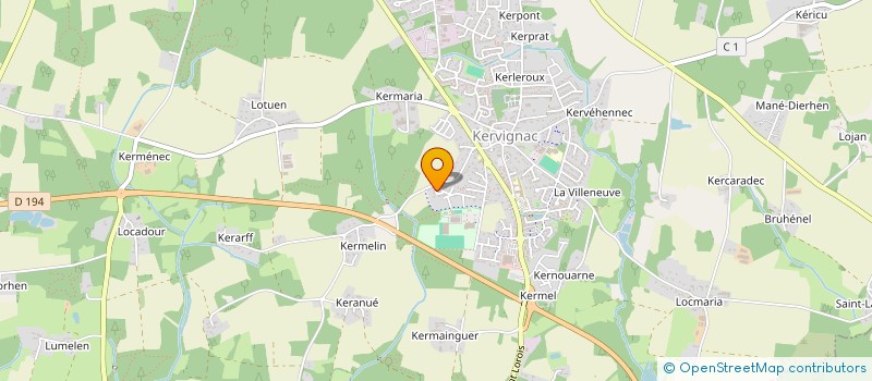 localisation de l'entreprise LB INVEST  KERVIGNAC