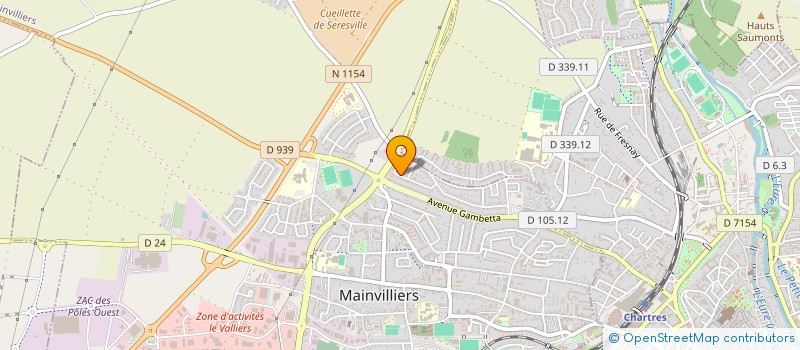 localisation de l'entreprise LB INVEST à MAINVILLIERS
