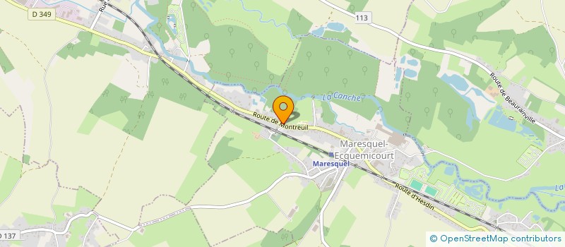 localisation de l'entreprise LB INVEST  MARESQUEL-ECQUEMICOURT