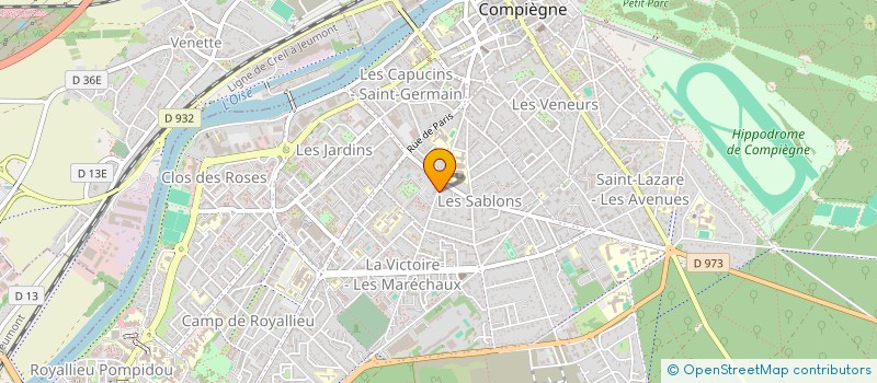 localisation de l'entreprise LB INVEST  COMPIEGNE