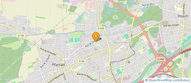 localisation de l'entreprise LB INVEST CONSULTING  MULHOUSE