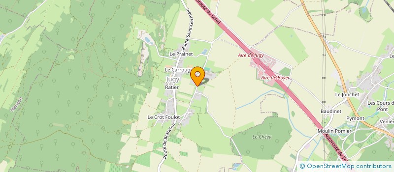 localisation de l'entreprise LB INVESTISSEMENT  JUGY