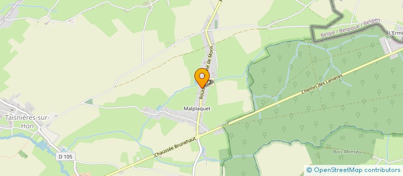 localisation de l'entreprise LB JACMAIN  TAISNIERES-SUR-HON