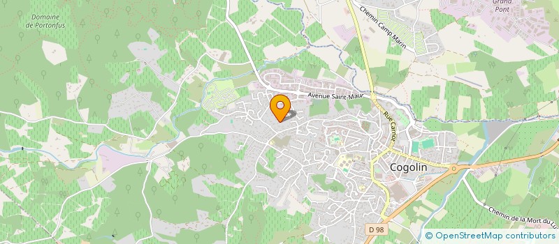 localisation de l'entreprise LB JARDIN  COGOLIN