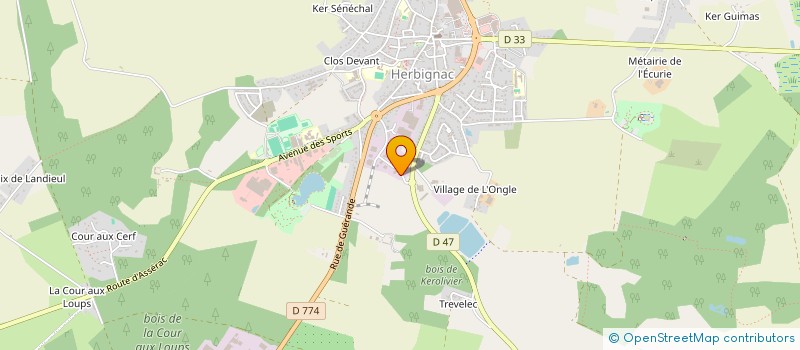 localisation de l'entreprise LB JARDINAGE à HERBIGNAC