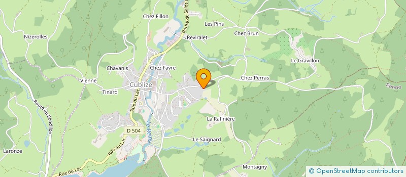 localisation de l'entreprise LB LAURENCE BILLET TAXI  CUBLIZE