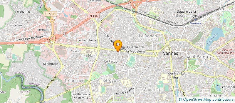 localisation de l'entreprise LB LES ROCHES à VANNES