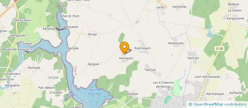 localisation de l'entreprise LB LITTORAL  CRACH