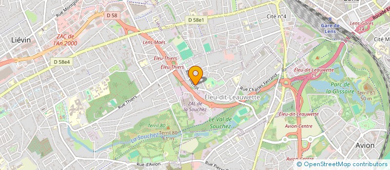 localisation de l'entreprise LB LOCAUTO  ELEU-DIT-LEAUWETTE