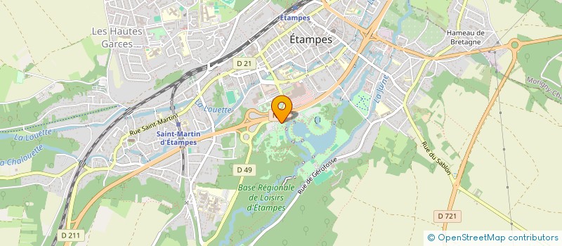 localisation de l'entreprise LB LOISIRS à ETAMPES