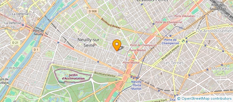 localisation de l'entreprise LB LUNETIER à NEUILLY-SUR-SEINE