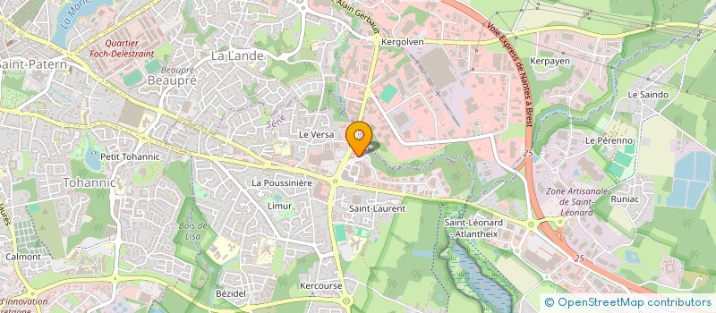 localisation de l'entreprise LB & M à SENE