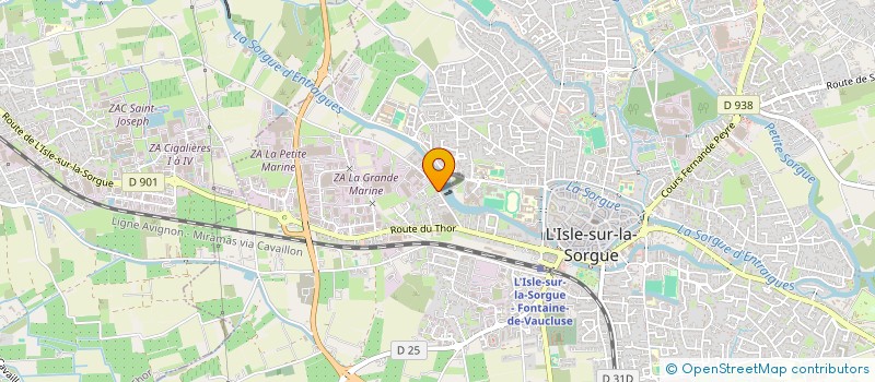 localisation de l'entreprise LB MACONNERIE à L'ISLE-SUR-LA-SORGUE