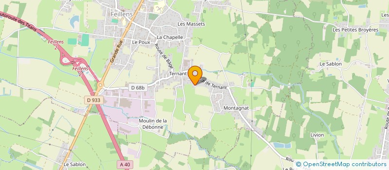 localisation de l'entreprise LB MAP à FEILLENS