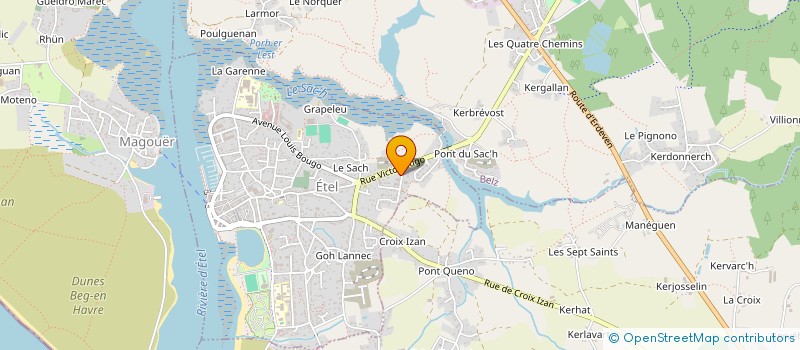 localisation de l'entreprise LB MARINE  ETEL