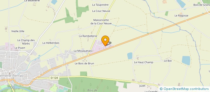 localisation de l'entreprise LB MECA à GUEMENE-PENFAO