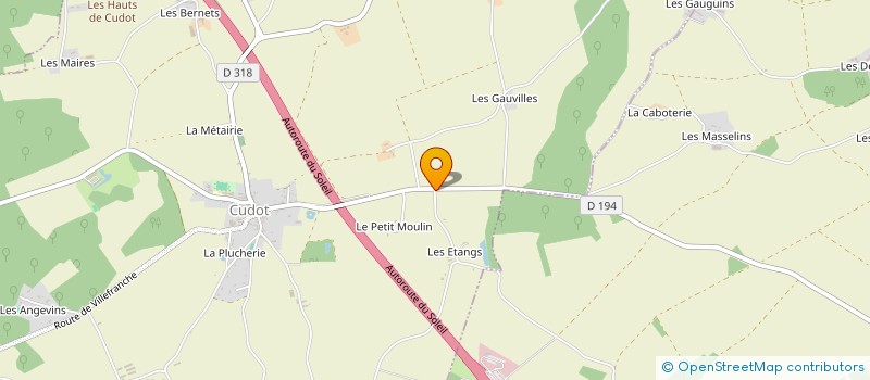 localisation de l'entreprise LB MOTORS  CUDOT