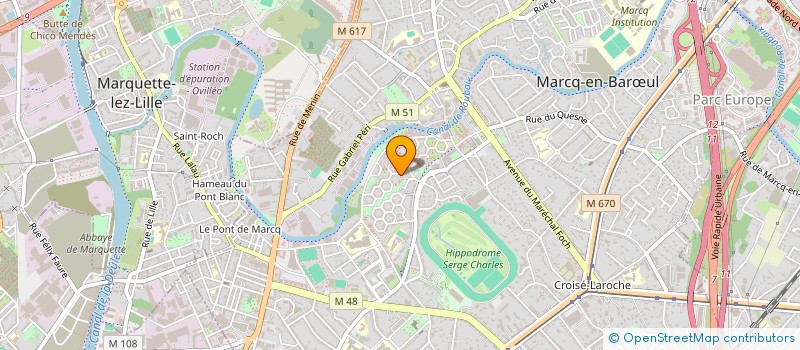 localisation de l'entreprise LB' OZ COACHING à MARCQ-EN-BARŒUL
