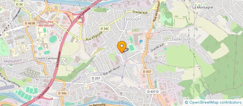localisation de l'entreprise LB PARE BRISE  EXINCOURT