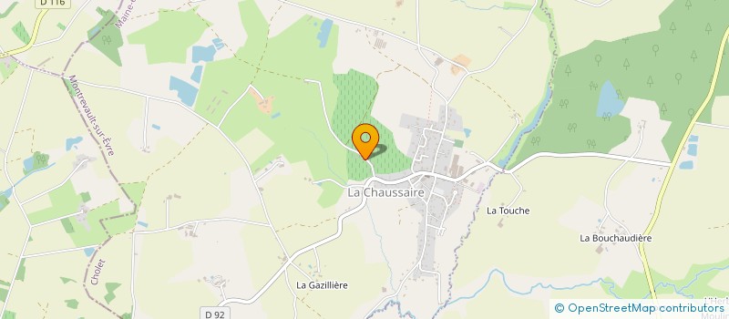 localisation de l'entreprise LB PAYSAGE à MONTREVAULT-SUR-EVRE