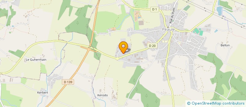 localisation de l'entreprise LB PISCINES  PEAULE