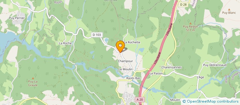 localisation de l'entreprise LB PLOMBERIE à RAZES