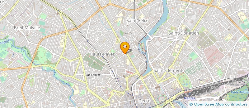 localisation de l'entreprise LB PROD à NANTES